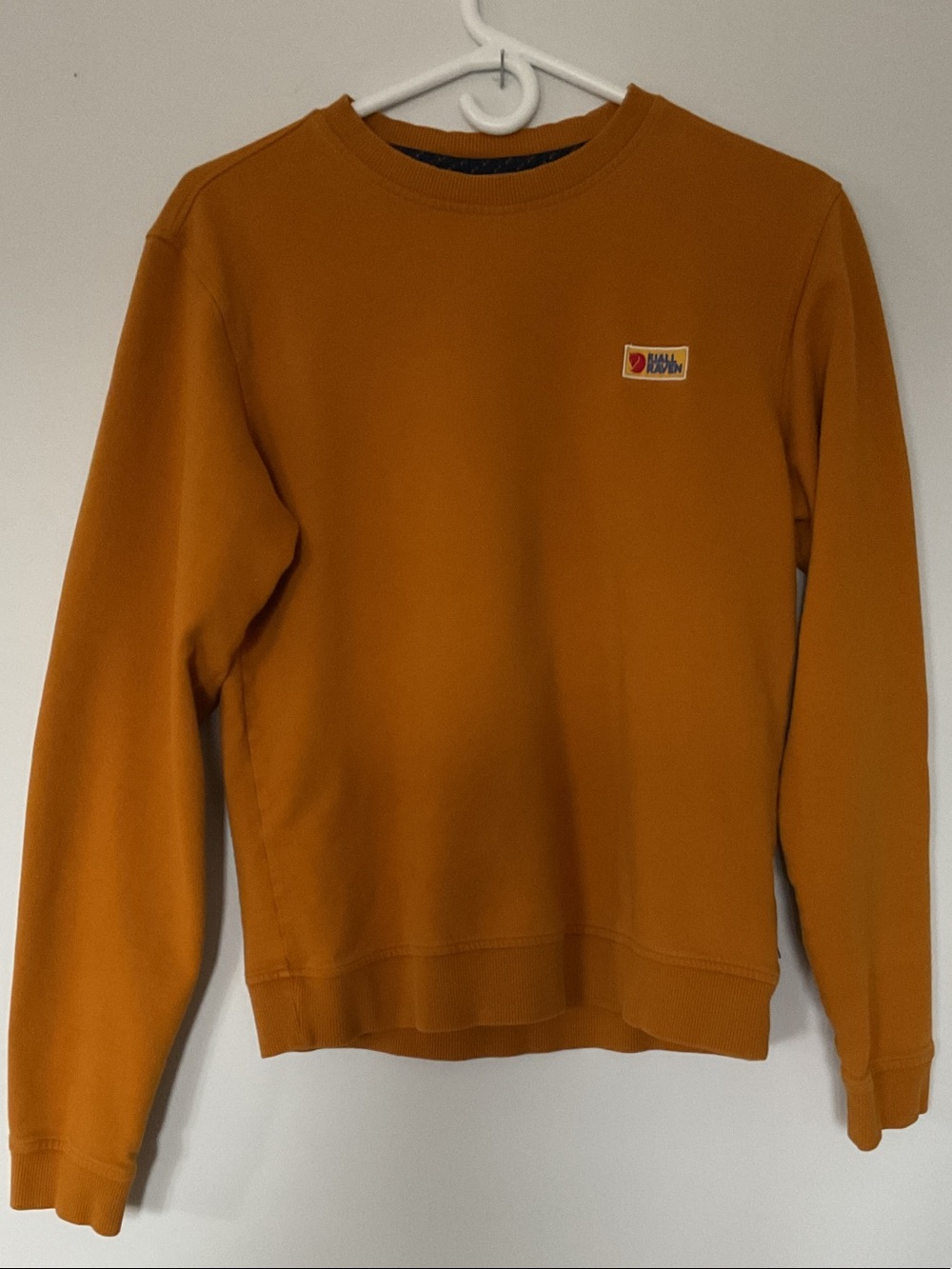 Fjallraven Vardag Ochre Crewneck Sweatshirt with Patch